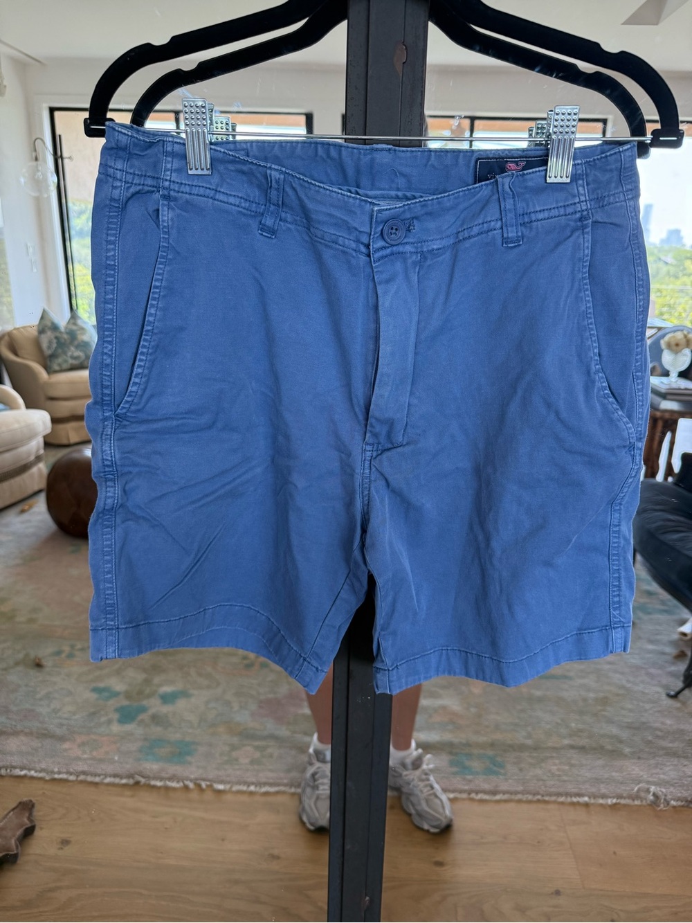 Vineyard Vines Men's Blue Flat Front Cotton Shorts